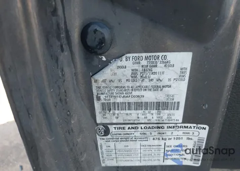 2010 Ford F-150 Fx4/Harley-Davidson/King Ranch/Lariat/Platinum/Xl/Xlt from USA, damaged, VIN 1FTFW1EV6AFD03639